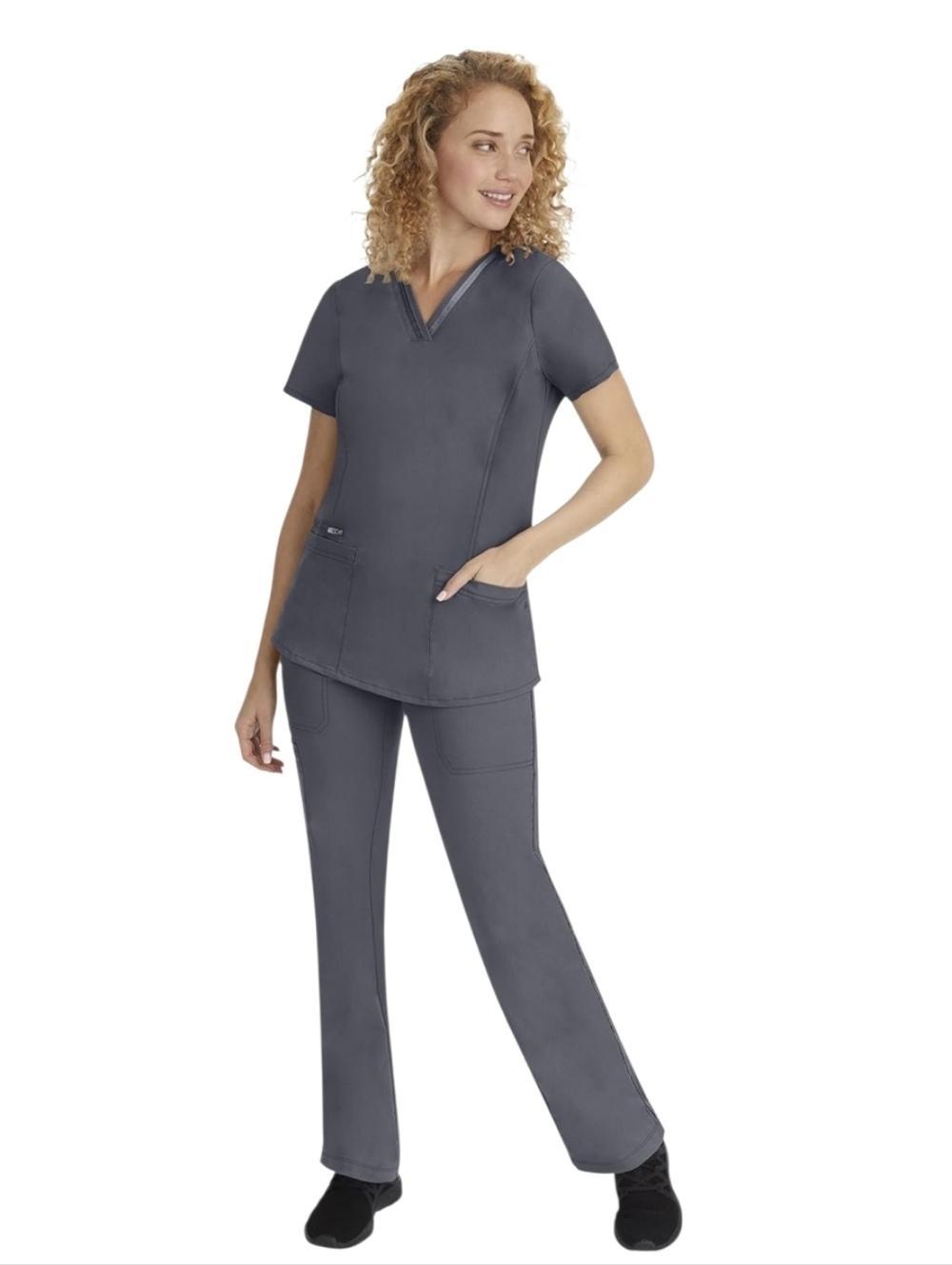 Healing Hands SP Pewter Gray Scrubs Set